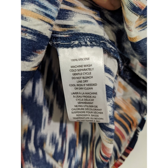 BLL New York Boho Printed Short Sleeve Blouse - Picture 8 of 8